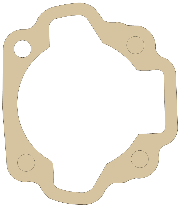Suzuki Base gasket outline, OEM 11241-19300, A material