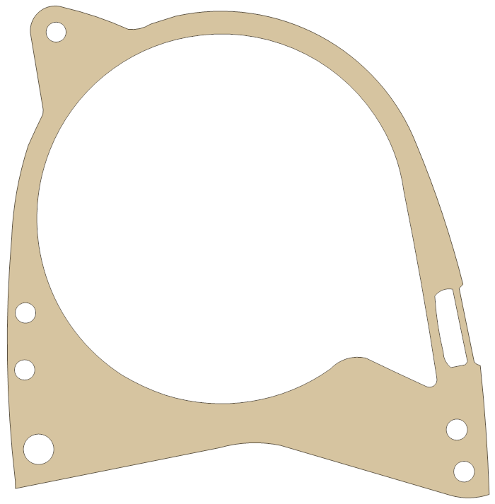 Suzuki 11483-22001 gasket outline, OEM 11483-22001, A material