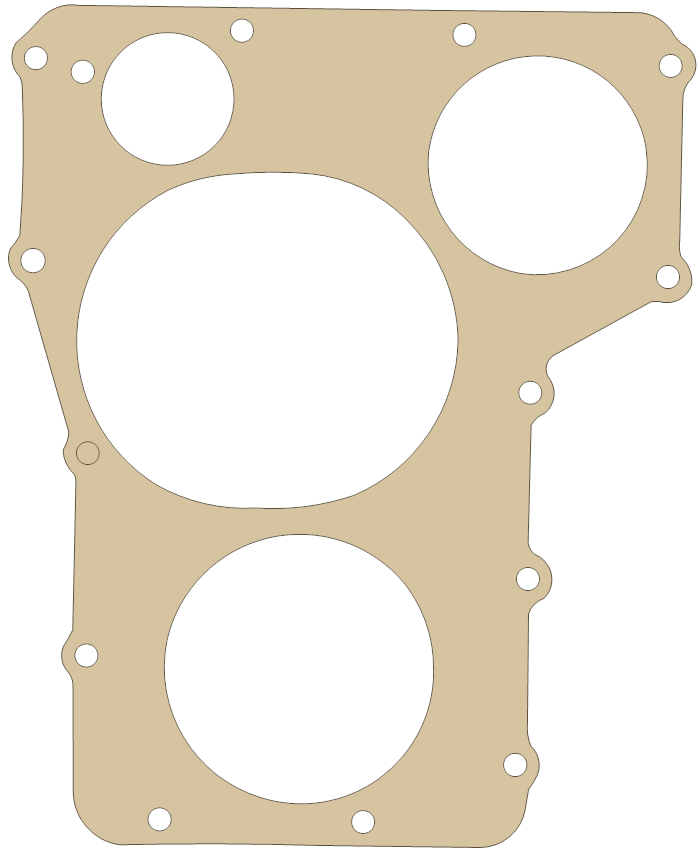 Suzuki Oil Pan gasket outline, OEM 11489-45001, A material