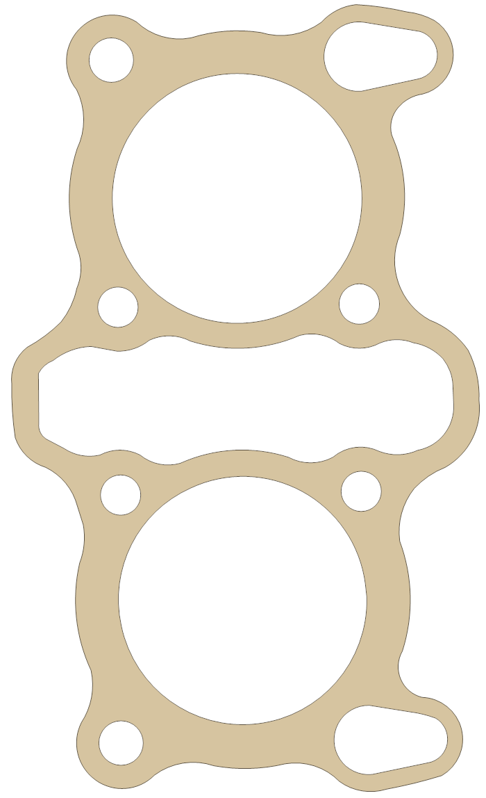 Suzuki GS400X Base gasket outline