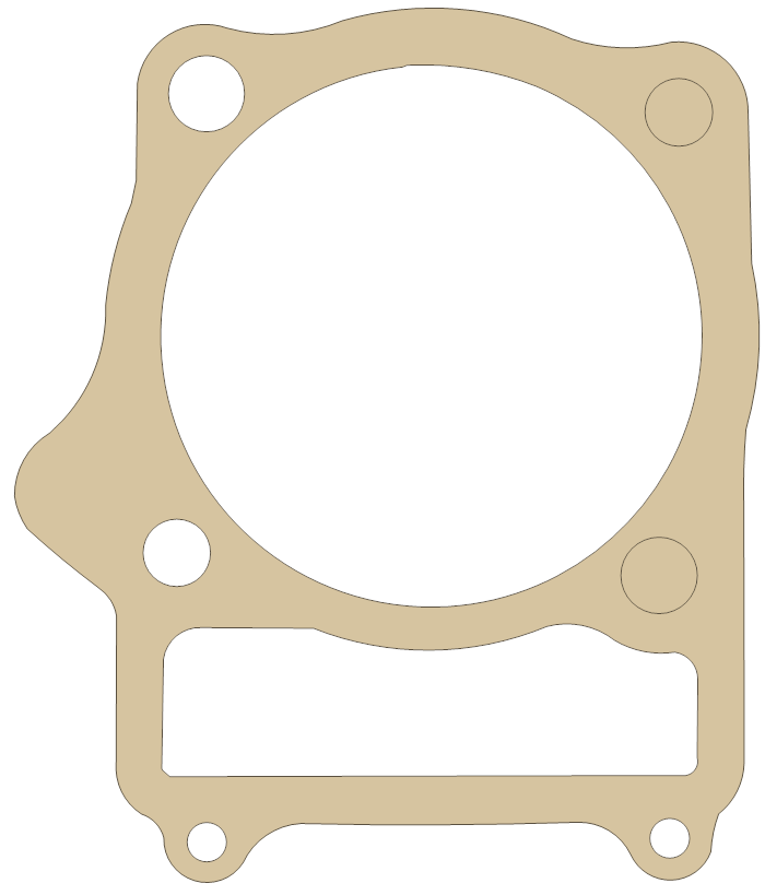 Suzuki Base gasket outline, OEM 11241-37100, A material