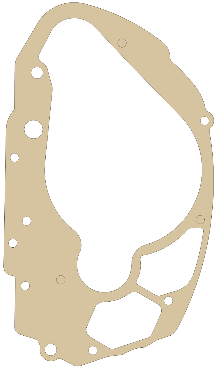Suzuki 11482-19003 gasket outline, OEM 11482-19003, A material