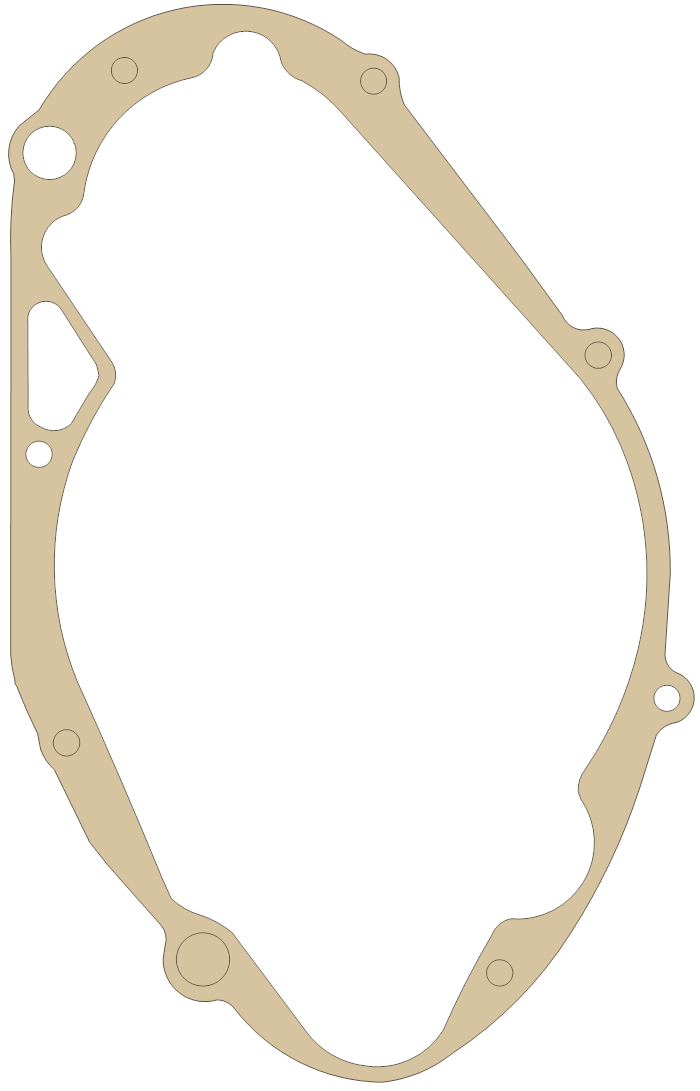 Suzuki TC185 Gasket gasket outline