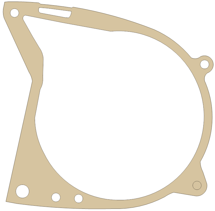 Suzuki Magneto Cover gasket outline, OEM 11483-26000, A material