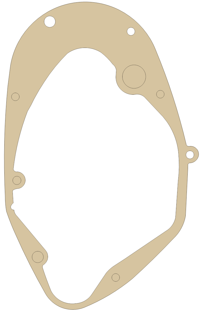 Suzuki 11482-03000 gasket outline, OEM 11482-03000, A material