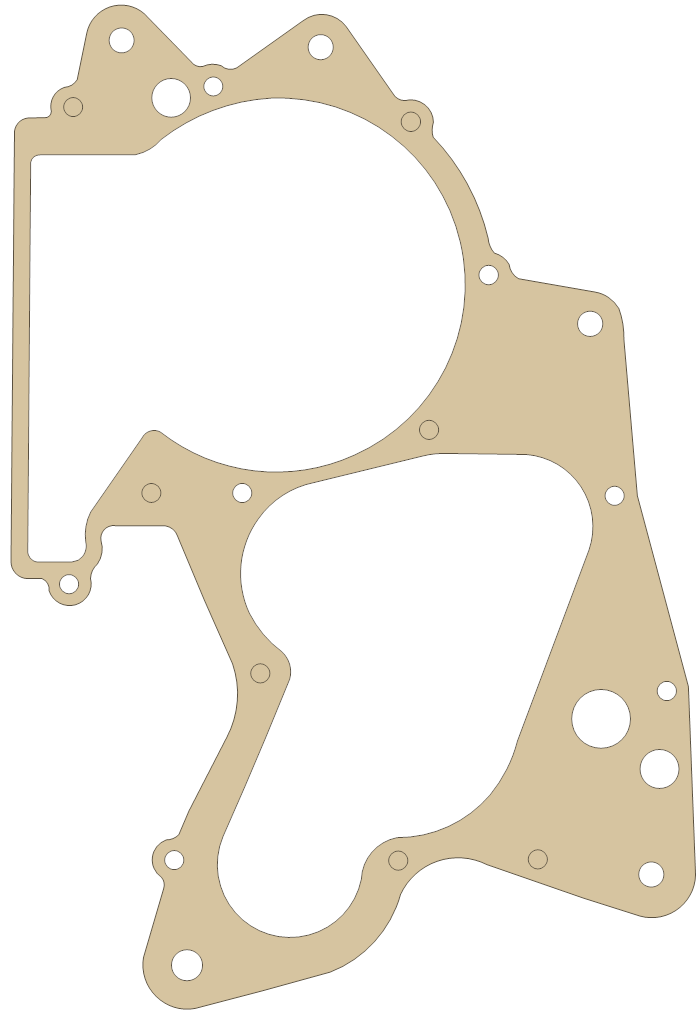 Suzuki RM400 11481-40400 gasket outline