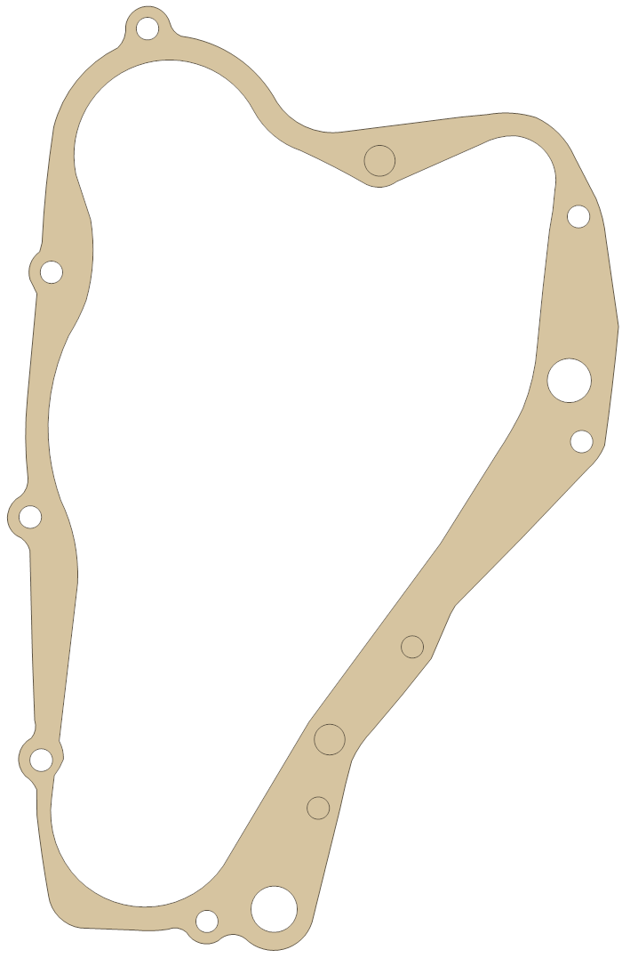 Suzuki Clutch Cover gasket outline, OEM 11482-01B01, A material