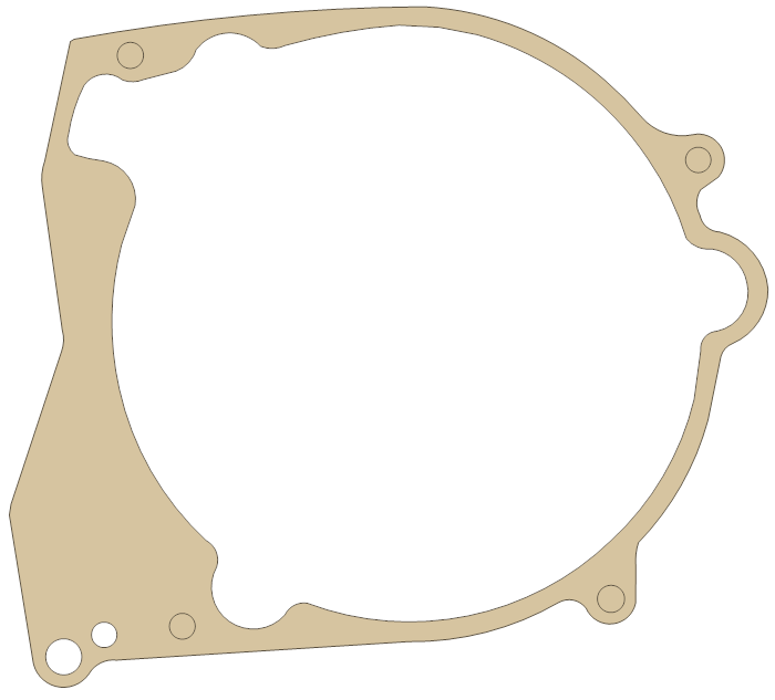 Suzuki TC185 Magneto Cover gasket outline