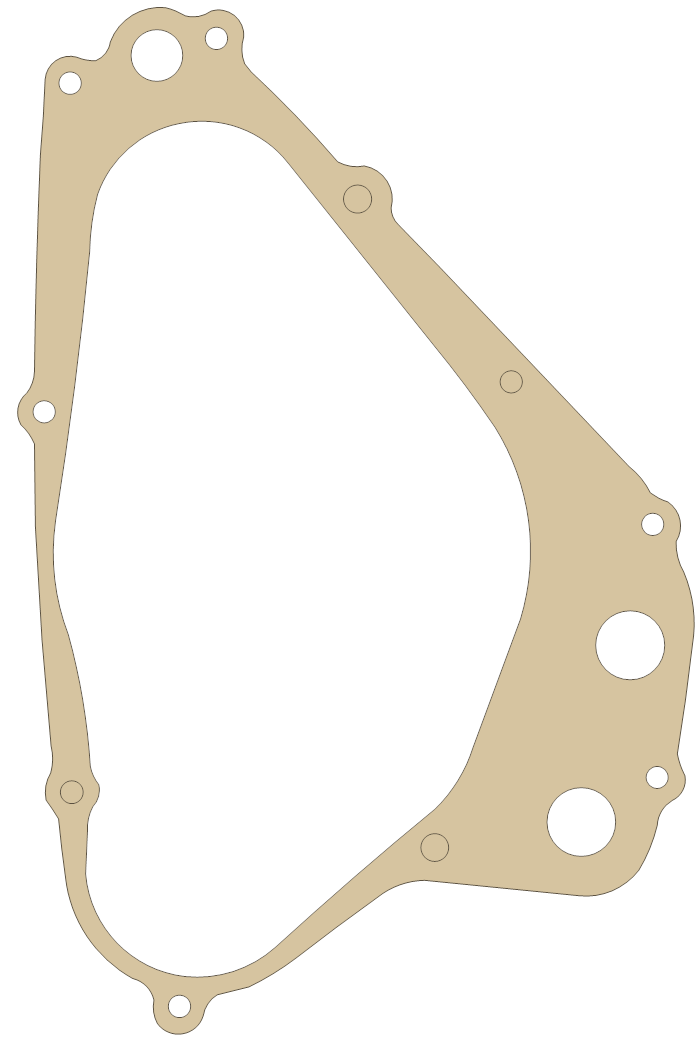 Suzuki RM80 Clutch Cover gasket outline