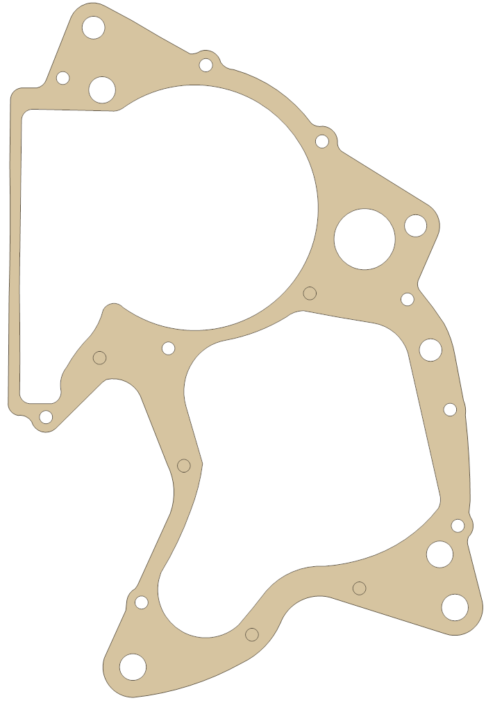 Suzuki PE400 11481-40900 gasket outline