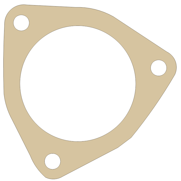 Suzuki 14181-41201 gasket outline, OEM 14181-41201, A material
