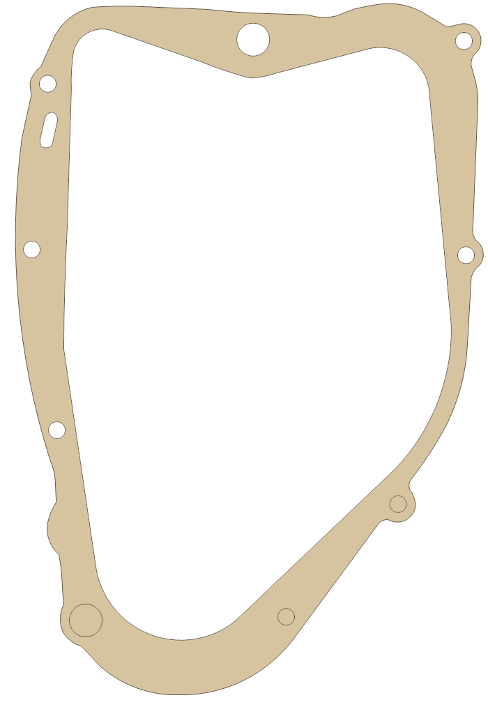 Suzuki 11482-41100 gasket outline, OEM 11482-41100, A material