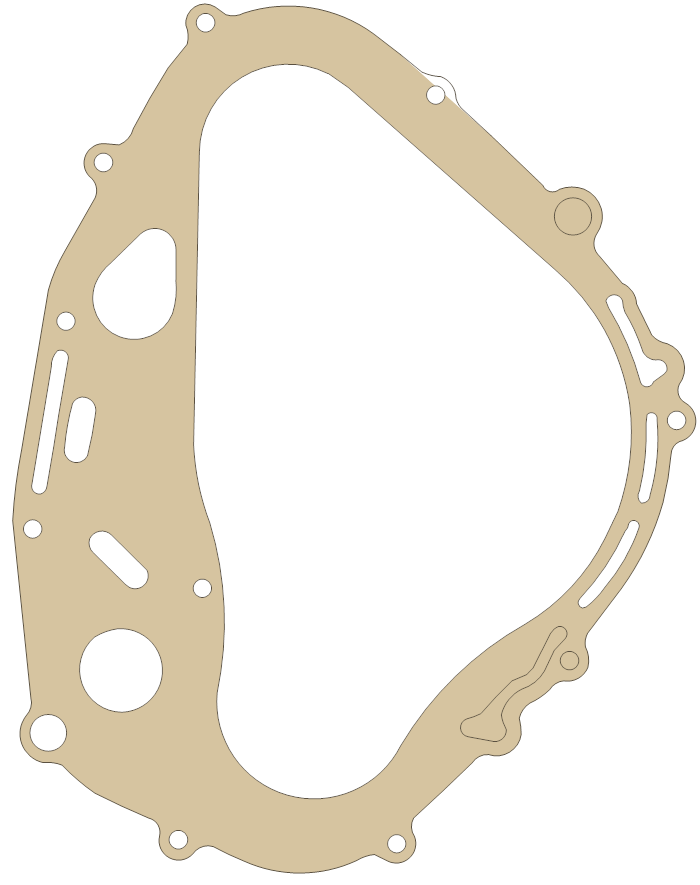 Suzuki Clutch Cover gasket outline, OEM 11482-37400, A material