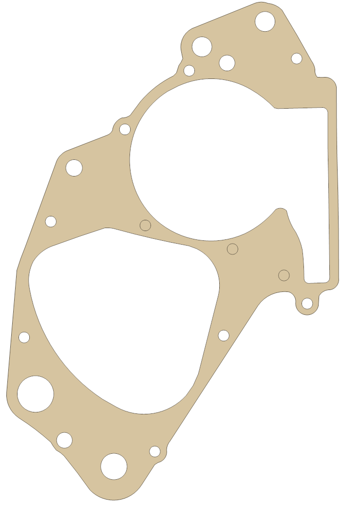 Suzuki Center Case gasket outline, OEM 11481-01B00, A material