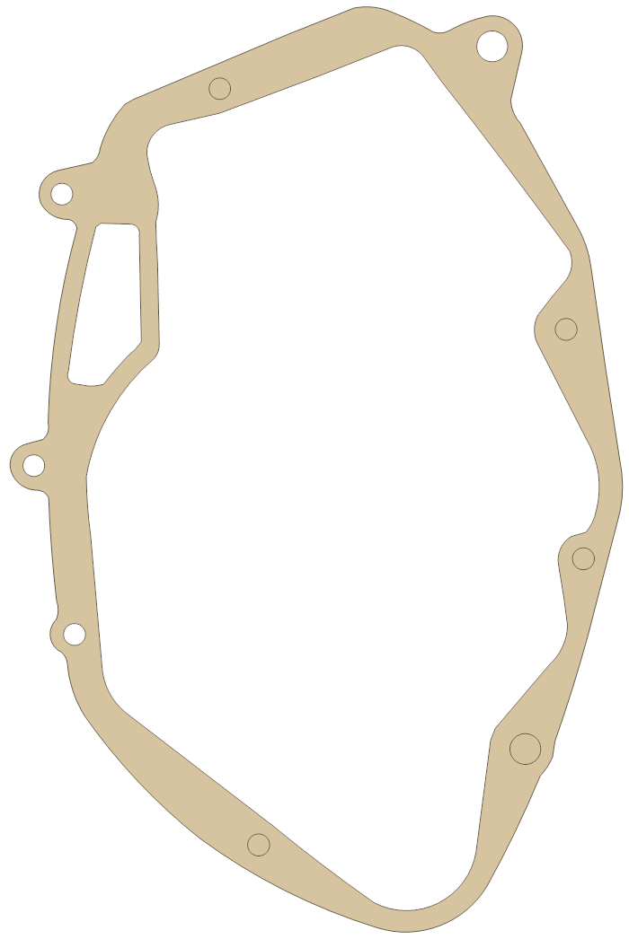 Suzuki A100 Clutch Cover gasket outline