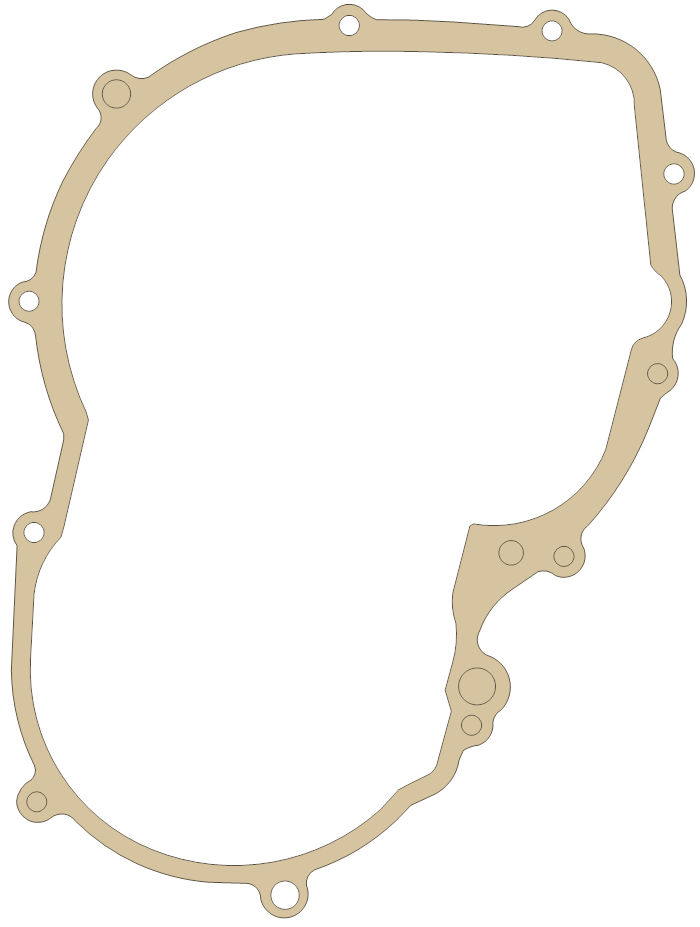 Suzuki GSF400 Clutch Cover gasket outline