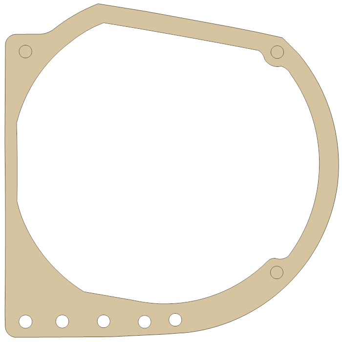 Suzuki GT380 Generator  Cover gasket outline