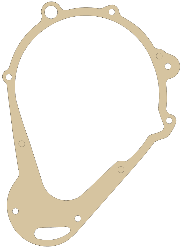 Suzuki GS650G Magneto Cover gasket outline