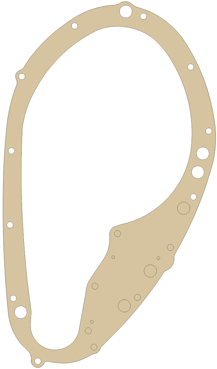 Suzuki Clutch gasket outline, OEM 11482-44110, A material