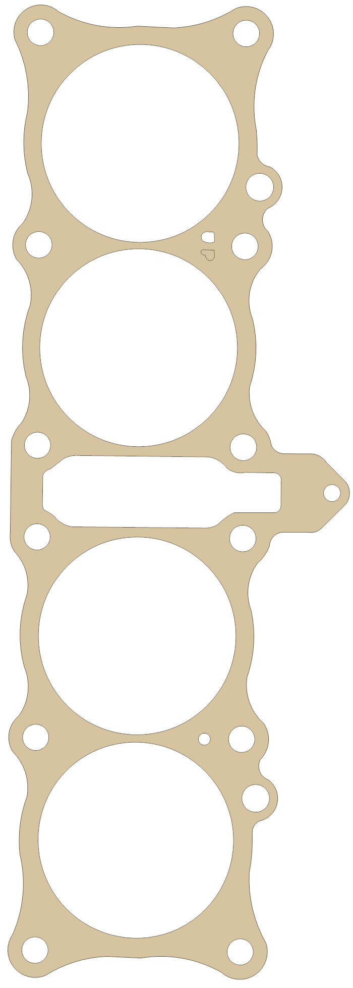 Suzuki GSX-R1100 Cylinder gasket outline