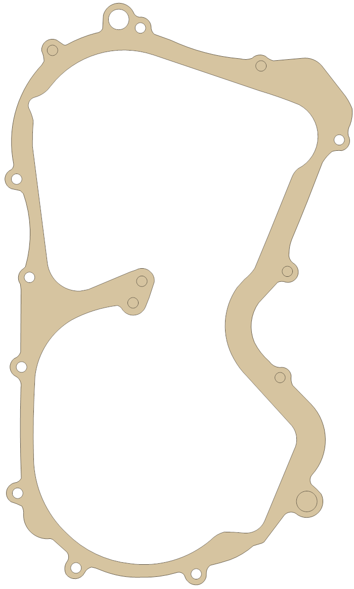 Suzuki LTF250 Transfer Cover gasket outline
