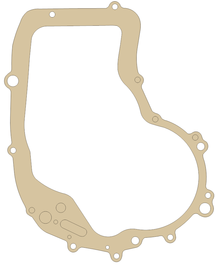 Suzuki LTF250 Clutch Cover gasket outline