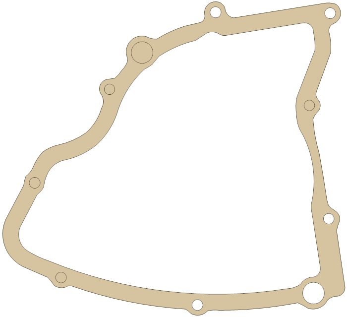 Suzuki LT230GE Magneto Cover gasket outline