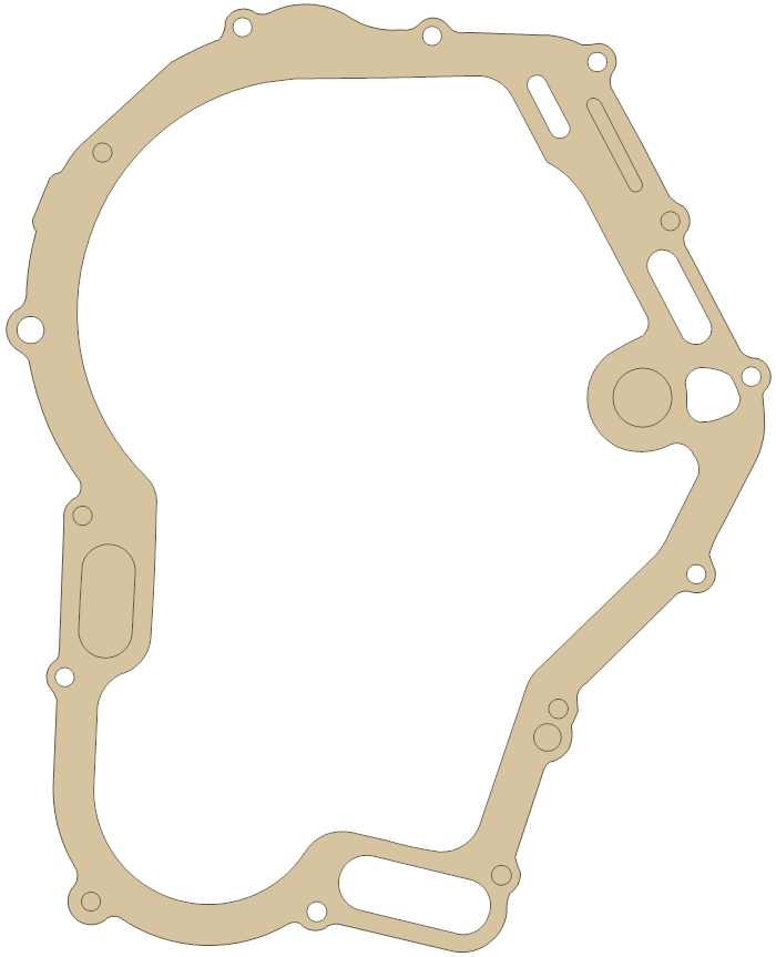 Suzuki TL1000S Clutch Cover gasket outline