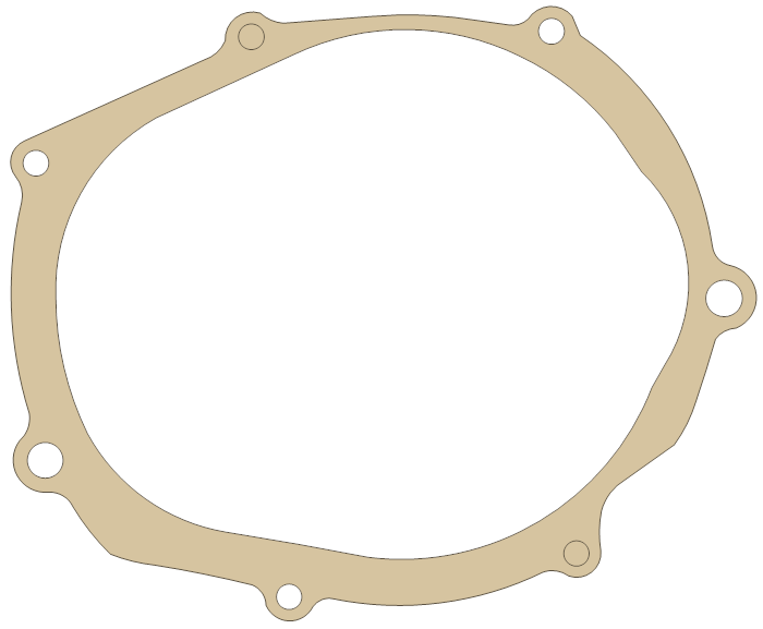 Suzuki DR250S Magneto Cover gasket outline