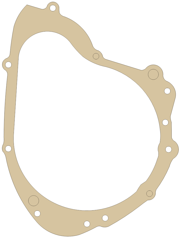 Suzuki Generator  Cover gasket outline, OEM 11483-15503-H17, A material