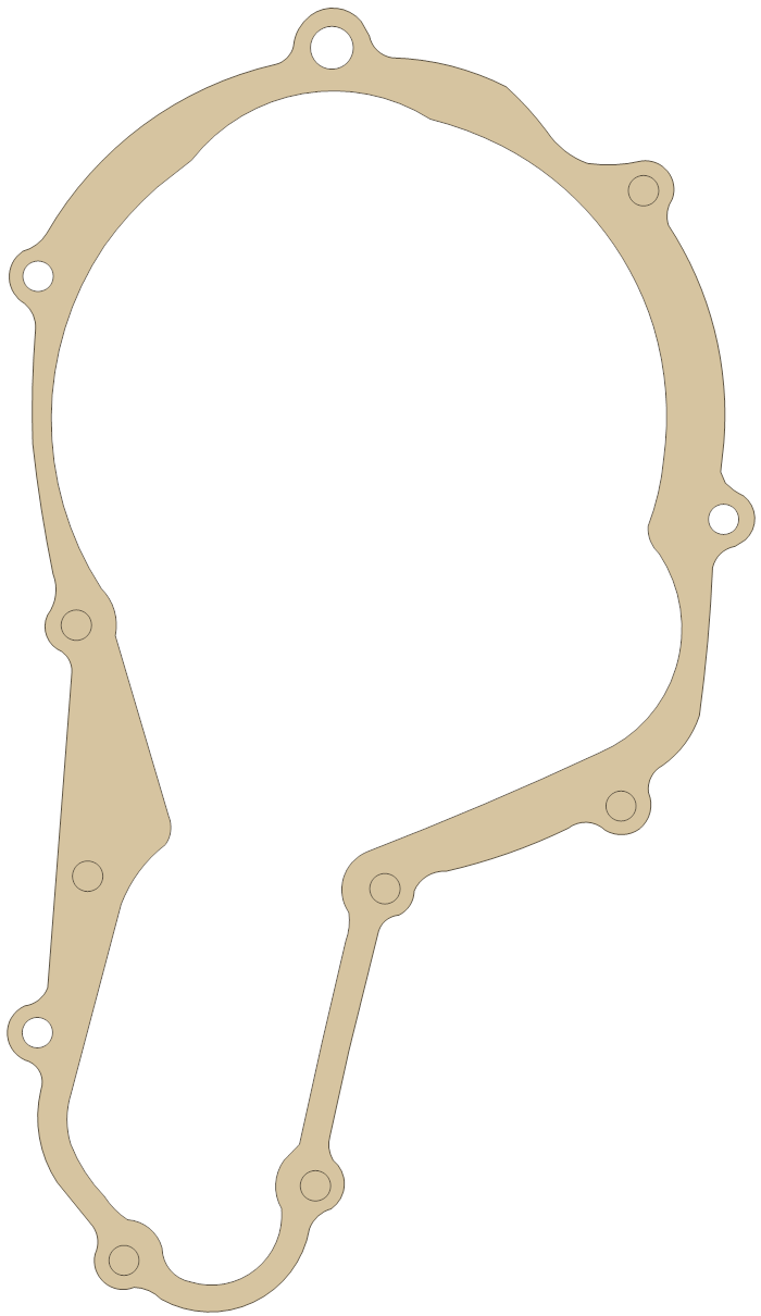 Suzuki DR250SE Magneto Cover gasket outline