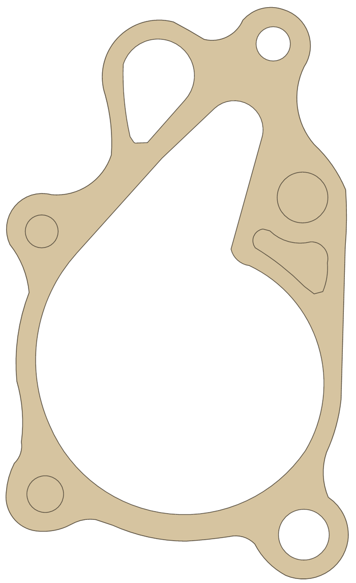Suzuki RM80 Water Pump gasket outline