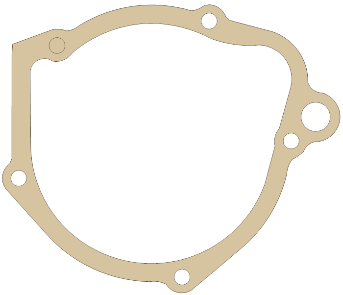 Suzuki GSX-R750R Signal Generator Cover gasket outline
