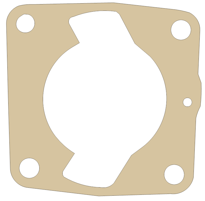 Suzuki GT185 Cylinder gasket outline