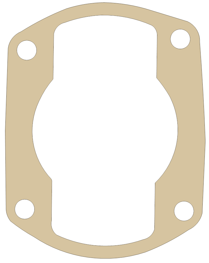Suzuki TS250 Cylinder gasket outline