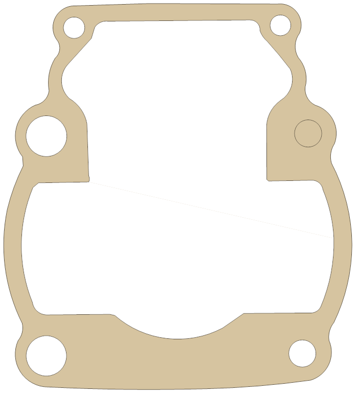 Suzuki RM100 Cylinder gasket outline