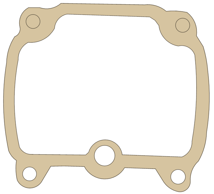 Suzuki TC100 Float Chamber gasket outline