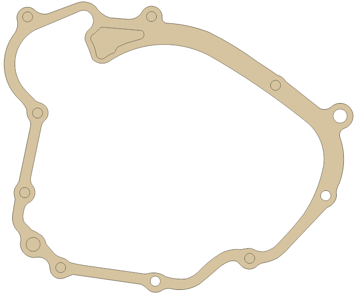 Suzuki RM80 Clutch Cover gasket outline