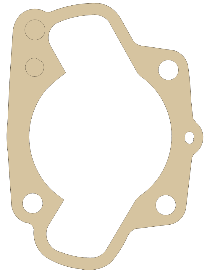 Suzuki TC125 Cylinder gasket outline