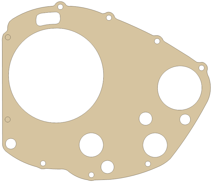 Suzuki Clutch Cover gasket outline, OEM 11482-31001, A material
