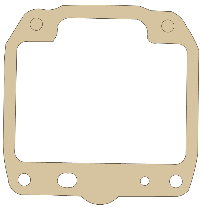 Suzuki GS300L Float Chamber gasket outline