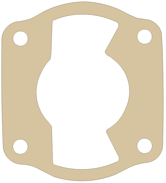 Go-Cart KT100S 1 gasket outline