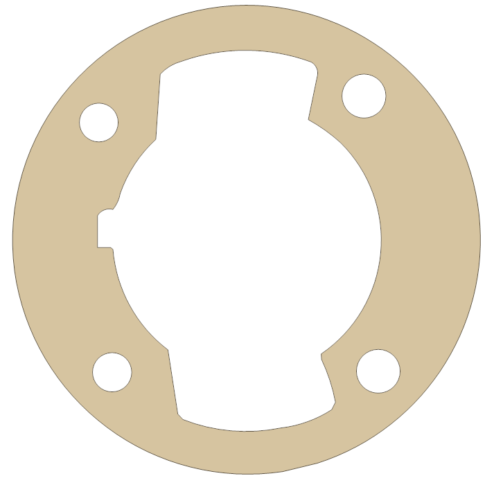 Go-Cart Piston Port 3 gasket outline
