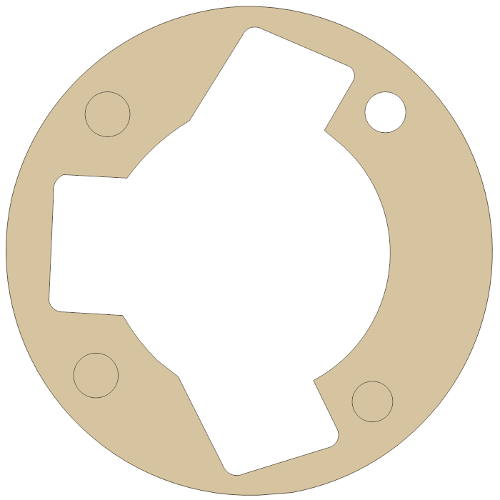 Go-Cart V100CC 4 gasket outline