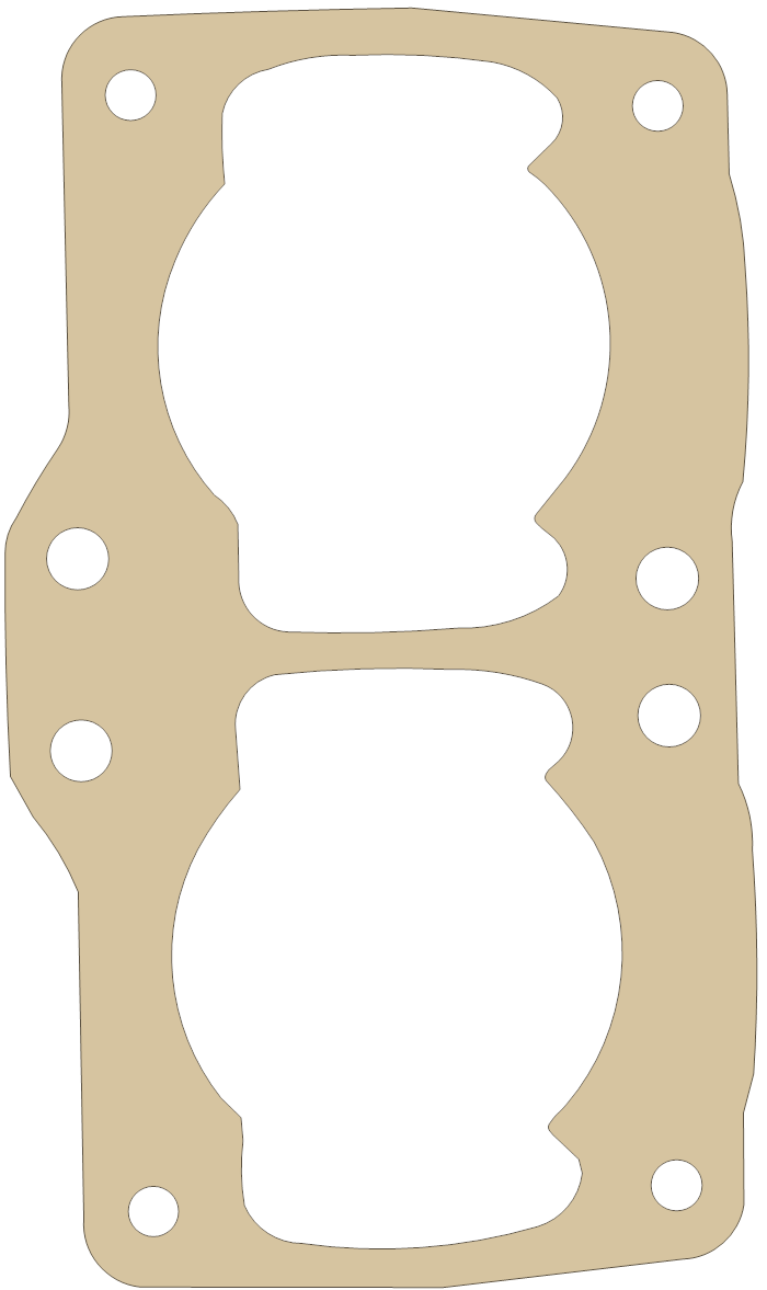 KT Banshee Matched Base Gasket gasket outline