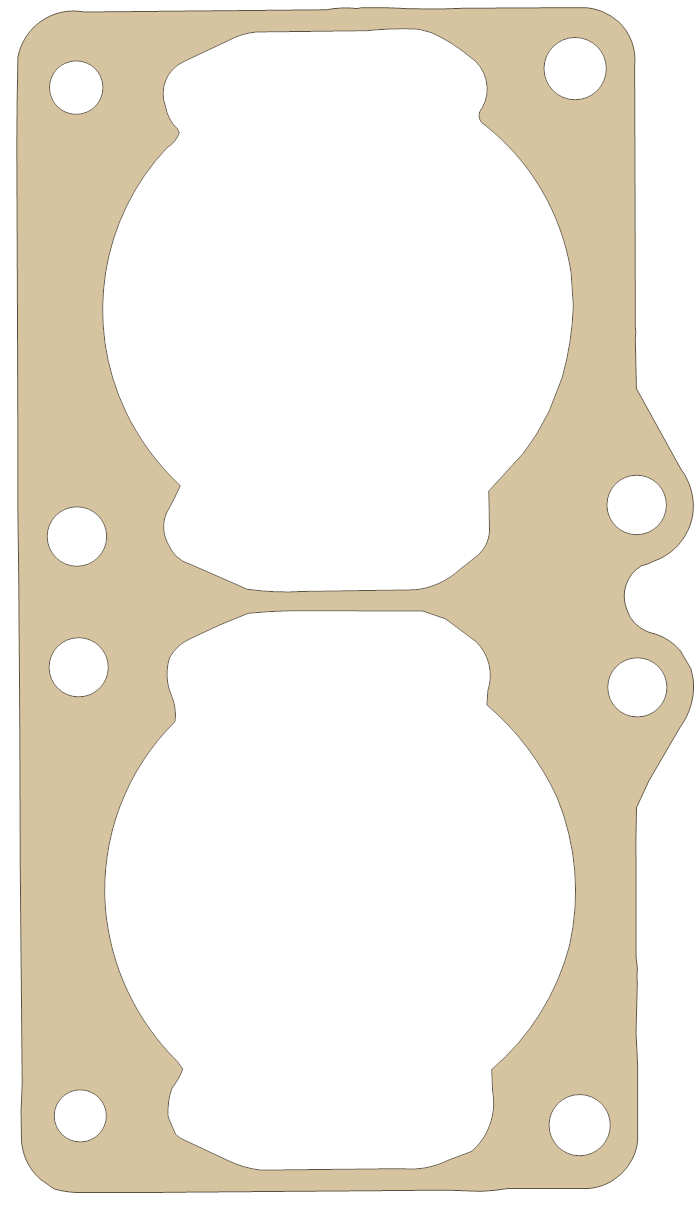 KT Banshee Cheetah "B" gasket outline