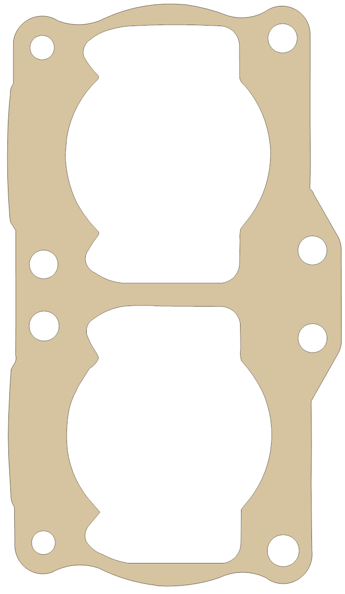 KT Banshee Cub "A" gasket outline