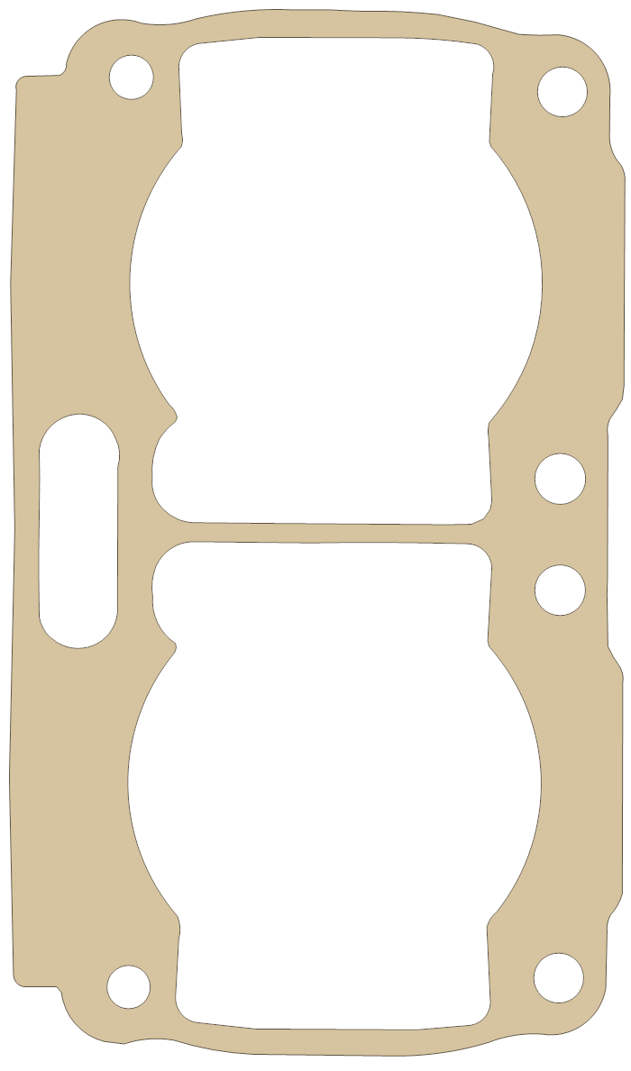 KT Banshee DM "B" gasket outline
