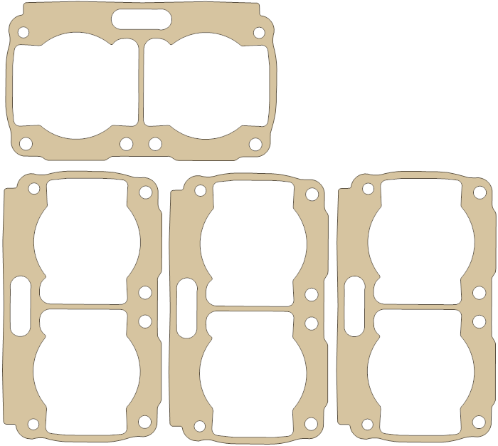 KT Banshee DM Gasket Sheet "A" gasket outline