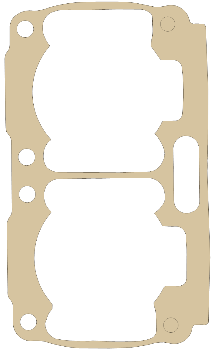 KT Banshee DM One "B" gasket outline